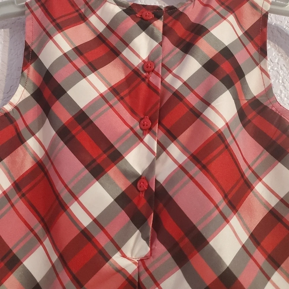 Carter's Girls Holiday Christmas Plaid Dress 6